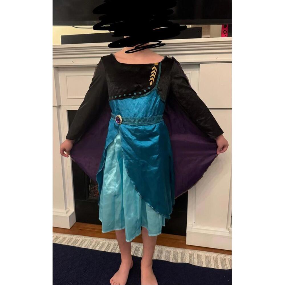 Frozen 2 Anna dress costume with cape, 4-6x
